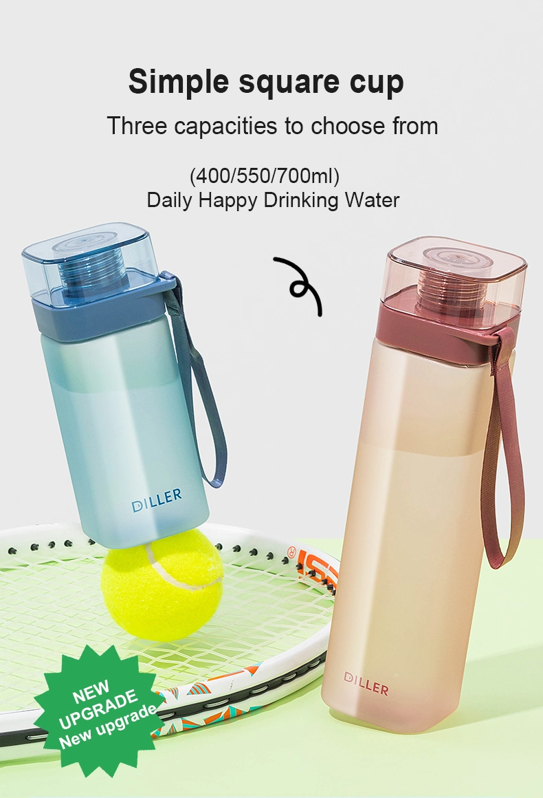 Wholesale Portable Sports Frosted Tritan BPA Free Water Bottle with Rope