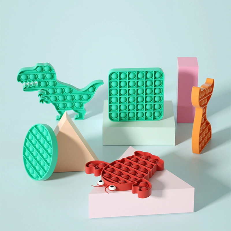 Wholesale Silicone Stress Reliever Kids Push Bubble Pop It Fidget Sensory Toys