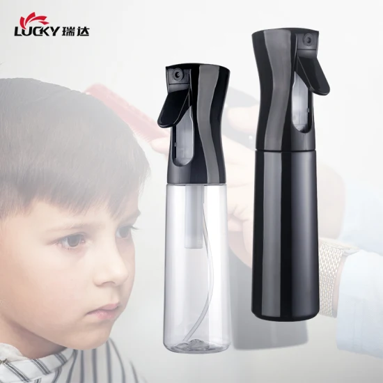 Plastic Misty Trigger Sprayer Bottle 200ml 300ml Water Barber Hair Fine Mist Continuous Spray Bottle