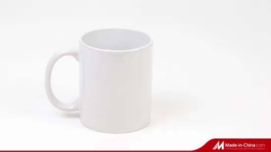 Wholesale Top Quality 3A Customized 11oz Matte Tea Ceramics Handle White Blank Coffee Mug for Sublimation Paper Printing